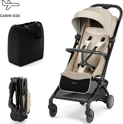 Immagine prodotto di Kinderkraft PILOT 2, passeggino ultraleggero beige, ideale per l'aereo