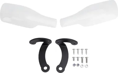 Immagine prodotto di Coppia di paramani moto Protezione completa deflettore manubrio per CRF250L CRF300L CL250 CL300 Bianco
