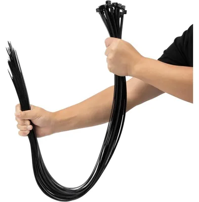 Produktbild von Kabelbinder 40 Stück Schwarz 900mm x 9mm UV-Beständig 80kg Zugfestigkeit