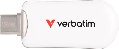 Produktbild von Verbatim Plectra White 128GB USB-C Flash Drive 30229