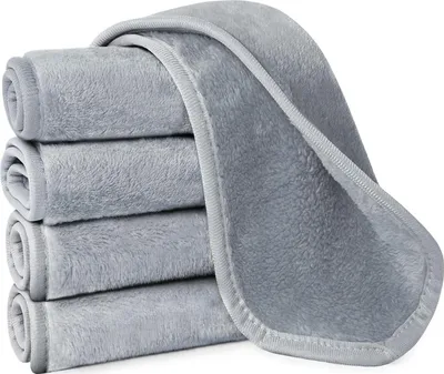 Immagine prodotto di URAQT salviette per il viso in microfibra 5pz lavabili grigio