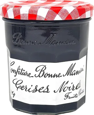Produktbild von Französische Schwarzkirsch-Konfitüre: Bonne Maman 370g
