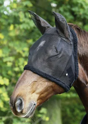 Produktbild von USG Fliegenhaube mit Ohrenschutz - schwarz - Pony