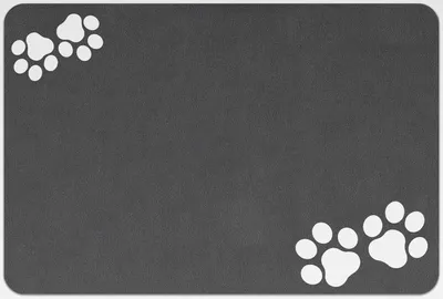 Produktbild von Napfunterlage Hund 40x60 cm, rutschfeste Unterlage Katzennapf, Saugfähigkeit Futtermatte Hunde, wasserdicht Napfunterlage Katzen, Unterlagematte für Hundenapf