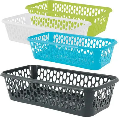 Produktbild von Centi 0564.718511 Kunststoff Korb 5 x 20 x 10 cm farbig sortiert - 1 Stück