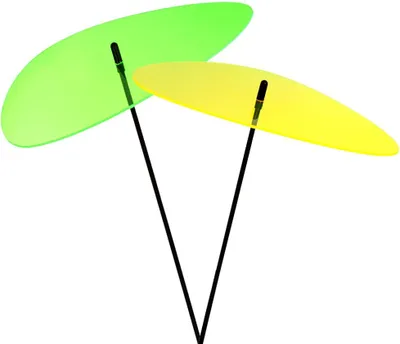 Produktbild von 2er Set Lichtfänger Sonnenfänger Suncatcher Gartenstecker Garten Balkon 50 cm