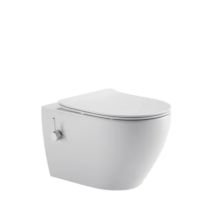 Produktbild von sanicomfort NERI Dusch-WC-Set, wandhängend, spülrandlos, mit Twister Flush und Nano-Beschichtung