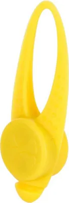 Image de Réflecteur de sécurité en silicone pour laisse ou harnais, 8 cm, jaune, Kerbl