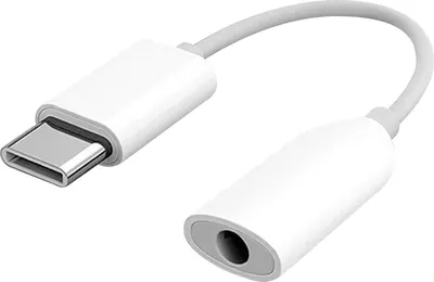 Zdjęcie produktu dla Xiaomi, Adapter audio USB-C na jack 3,5 mm, oryginalny, biały