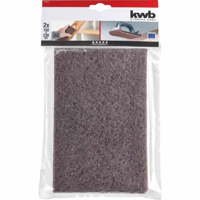 Image de kwb 819836 Non-tissé abrasif, 150 x 230 mm, K 360 2 pcs