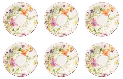 Produktbild von Villeroy & Boch Mariefleur Basic 6er Set Kaffeeuntertasse 16 cm Porzellan