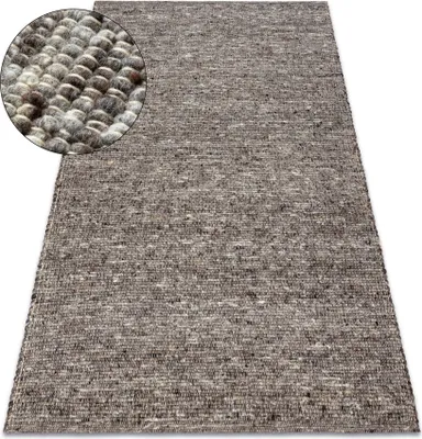 Produktbild von NEPAL 2100 Teppich stone, grau – Wolle, doppelseitig, natur Grau 250x300 cm
