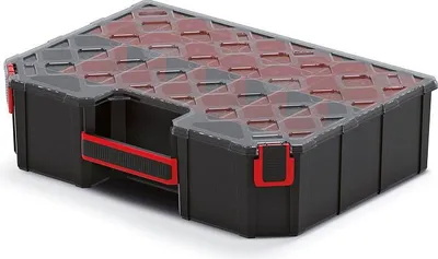 Zdjęcie produktu dla Pudełko do sortowania Tager Pudełko na drobne części Pudełko do sortowania Pudełko do przechowywania 390 x 284 x 105 mm
