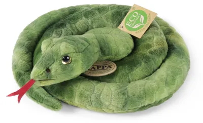 Obrázok produktu pre Plyšový zelený had, 90 cm, ekologický