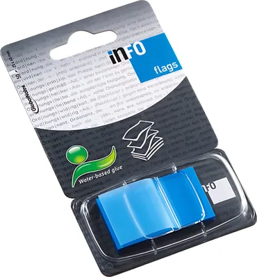 Immagine prodotto di Info Bandiere blu 25x43 mm, 50 fogli