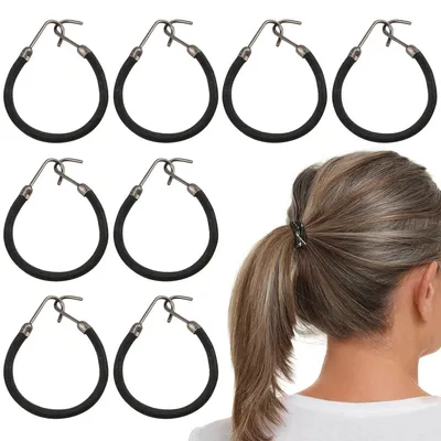 Immagine prodotto di Solidchoice - 40 pezzi di elastici per capelli con fermaglio