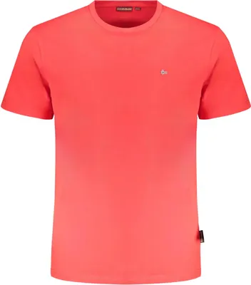 Produktbild von Herren Kurzarm T-Shirt Rot - Regular Fit, Stickerei, Baumwolle