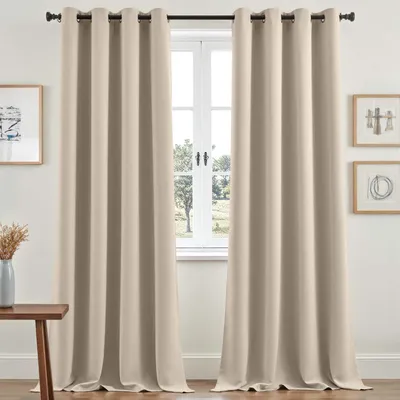 Produktbild von Verdunklungsvorhänge 245 x 140 cm, 2er-Set, beige, für Schlafzimmer