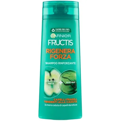 Produktbild von Garnier Fructis, Unisex, Nicht-professionell, Shampoo, Sprödes Haar, Haarausfall, 250 ml, Revitalisierend, Verstärkung