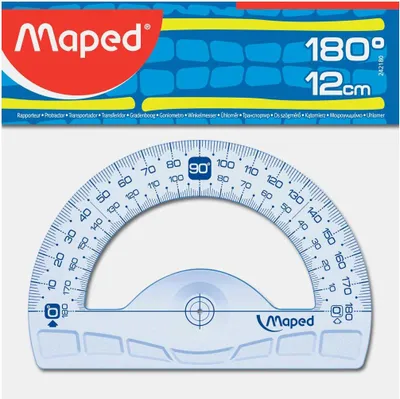 Immagine prodotto di Goniometro semicircolare cartografato Geometrico 180 gradi, 120 mm