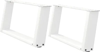 Produktbild von vidaXL Couchtischbeine U-Form 2 Stk. Weiß 70x(30-31) cm Stahl