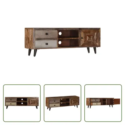 Produktbild von The Living Store TV-Schrank 118×30×40 cm Massivholz Mango