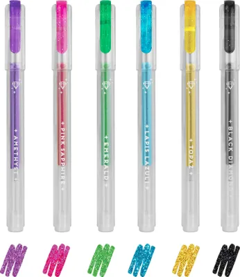 Image de LEGAMI Set de 6 mini crayons gel scintillants Shine Like a Diamond MULTICOLOR