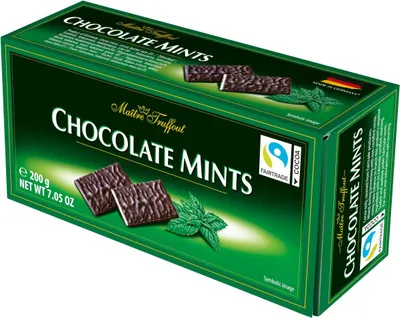 Zdjęcie produktu dla Chocolate Mints - Batony miętowe z ciemnej czekolady 200g