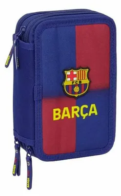 Produktbild von Dreifaches Federmäppchen F.C. Barcelona 25/26 12,5 x 19,5 x 5,5 cm