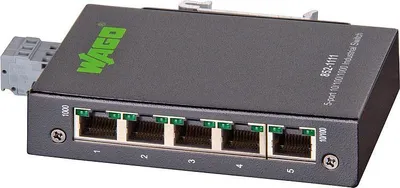 Produktbild von WAGO Industrial-ECO-Switch 5 Ports 100Base-TX 73,8 23,4 mm