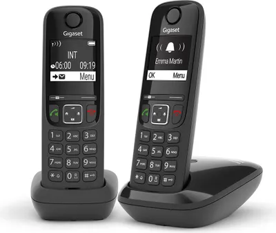 Immagine prodotto di Gigaset As690A Duo Telefono Cordless Doppio Vivavoce Segreteria Black