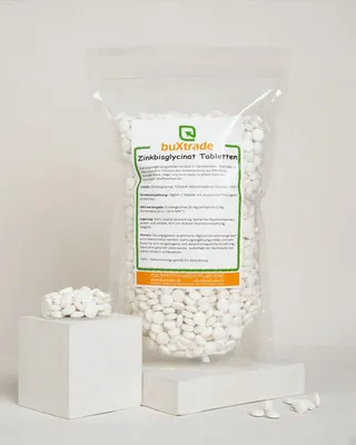 Produktbild von 2 kg Zinkbisglycinat Tabletten | Bisglycinat | Zink | Tabs