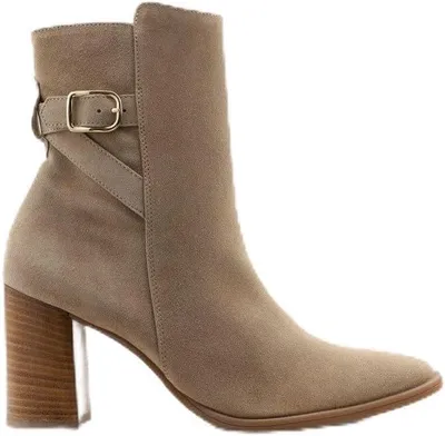 Produktbild von Paul Green Damen-Stiefeletten Grösse: 41 Wildleder/Rauleder, Mandel/ Beige, 8147-026