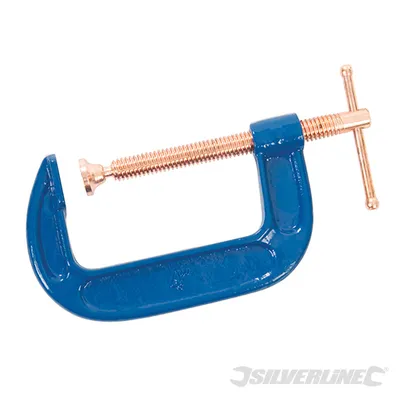 Obrázok produktu pre Svorka so skrutkou C 100 mm Svorka s napínačom Lepiaca svorka Svorka s napínačom Silverline
