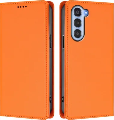 Immagine prodotto di Custodia in pelle per ZTE Nubia S, custodia magnetica in Finto cuoio con supporto Arancione
