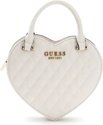 Produktbild von Guess Damen Tasche Atabey Heart offwhite