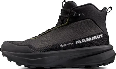 Mittelhoher Wanderschuh "Aenergy Mtn Mid GTX" von Mammut in Schwarz; geeignet für Herren.