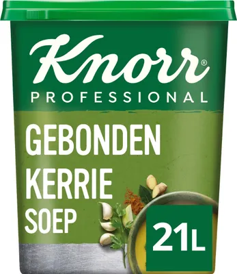 Produktbild von Knorr Professional Classic-Sortiment Gebundenes Currysuppenpulver, Ergiebigkeit 21l - 1,2 Kilo