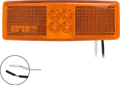 Markierungsleuchte 110x140mm 4LED in orange Seitenmarkierungsleuchte