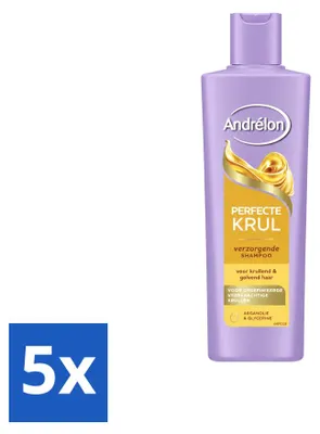 Immagine prodotto di 5 flaconi di shampoo Andrélon Perfecte Krul, 250 ml ciascuno, confezione