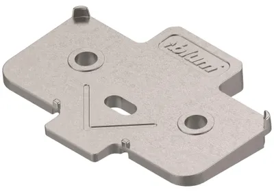 Produktbild von Blum Winkelkeil für Scharniere H 0,8 mm kreuzform, +5° Schraubversion vernickelt