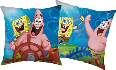 Produktbild von SpongeBob Schwammkopf High Five Dekokissen 40x40 cm