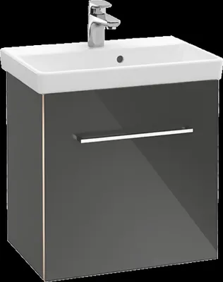 Immagine prodotto di Villeroy & Boch Avento meuble sous lavabo, 1 porte, charnières à gauche, 530x514x384mm, poignée chrome brillant, A88800VR, A88800VR