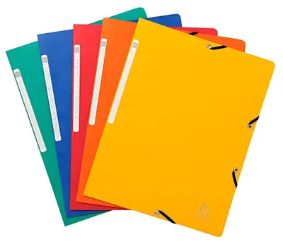 Image de Exacompta chemise à élastique Nature Future carton Manila DIN A4 couleurs assorties