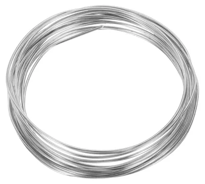 Schmuckdraht aus Kupfer, 5 m, 1,5 mm, K-Silber, für DIY-Schmuck