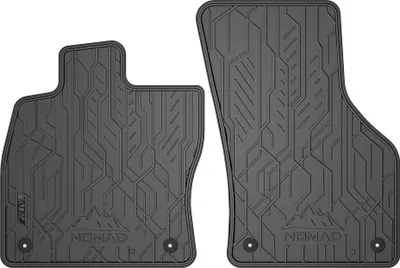 Produktbild von Fußmatten für VW Golf mk7 2012-2020 / Golf mk8 2019-2025 1.Reihe Schwarz 2 tlg