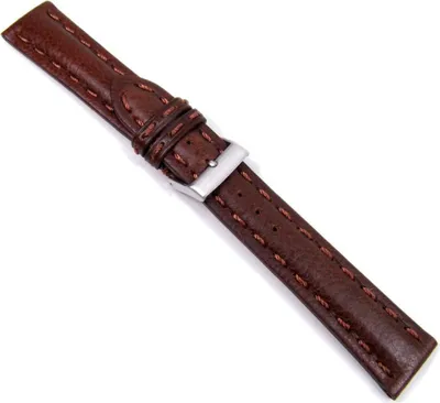 Produktbild von Modena Ersatzband Uhrenarmband Hochwertiges Kalbsleder Dunkelbraun, Stegbreite:20mm