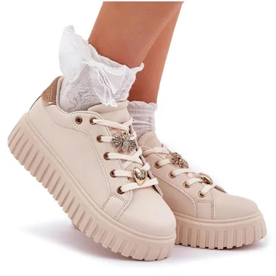 Produktbild von Damen Sneaker Mit Bändern Beige Grelesi 40