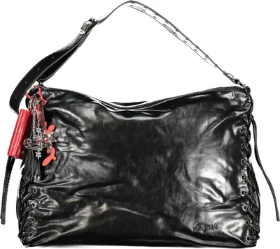 Immagine prodotto di Elegante borsa da donna nera con tracolla intercambiabile e dettagli