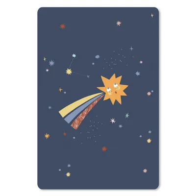 Produktbild von MuchoWow® Mauspad Mousepad Stern - Kinder - Weltraum 18x27 cm - Mousepads - Maus Mat - Pad - Mausunterlage